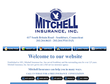 Tablet Screenshot of mitchellinsurance.com